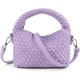 thumbnail image 1 of LHSHID Women Woven Tote Small Crossbody Bag, Weave Quilted Purse Square Shoulder Bag Woven Handbag with Detachable Strap, 1 of 7