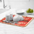 thumbnail image 5 of Coffee Dish Drying Mats for Kitchen Counter Absorbent Fast Dry Dish Drainer Rack Mats for Dishes Utensils Pot and Pan, Kitchen Accessories 20"x12", 5 of 7