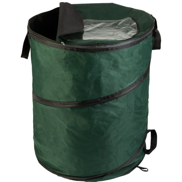 Wakeman Outdoors 46-Gallon Pop Up Outdoor Trash Can for Camping