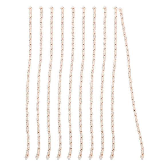 15pcs Round Cotton Kerosene Oil Lamp Long Wicks Burner Cotton Replacement Wicks for Rock Candle Kerosene Alcohol Oil Candle Lamp for Indoor Outdoor Camping