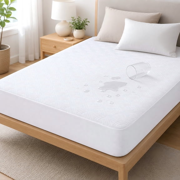 YESBEDS Quilted Mattress Pads, Queen - Waterproof, Cooling, Soft Breathable