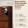 thumbnail image 3 of John Boos B Series Square Wood Cutting Board with Feet, 9" x 9", Walnut, 3 of 11