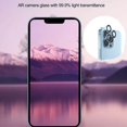 thumbnail image 5 of [3pcs]Southwit Camera Lens Protector Compatible with iPhone 13 Pro/iPhone 13 Pro Max,HD Clear Premium 9H Tempered Glass Metal Aluminum Alloy Camera Screen Ring Circle Cover Film (Silver), 5 of 5