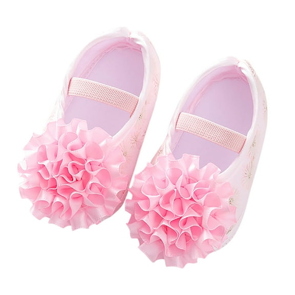 ASFGIMUJ Kids Dress Shoes Girls Size 0 Months-3 Months Soft Princess Walkers Toddler Sneakers