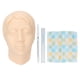 thumbnail image 2 of Modelo De Cabeza De Silicona, Kit De Práctica De Sutura De Alta Elasticidad Simulación Práctica Profesional Suave Para Práctica De Tatuaje De Cejas Para Práctica De, 2 of 7