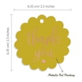 thumbnail image 6 of Inkdotpot Thank You Bridal Shower Bottle Tag Real Rose Gold Foil Favor Hang Tags 100 Pack, 6 of 7