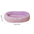 thumbnail image 3 of Fmbmuo Round Pet Bed Dog Bed Cat Bed, Soft Warm Cushion for Small Medium Dogs and Cats, Breathable All Season Sleeping Mat, Purple, 3 of 5