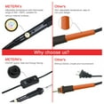 thumbnail image 4 of 14 en 1 Kit de soldador 60W Soldadura de temperatura ajustable Soldador con interruptor ON / OFF 5p Meterk Soldador, 4 of 7