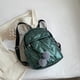thumbnail image 1 of Bolsa Mochila impermeable con pompón y bolas, mochilas escolares acolchadas para mujer de color sólido (verde) Likrtyny Para Estrenar, 1 of 9