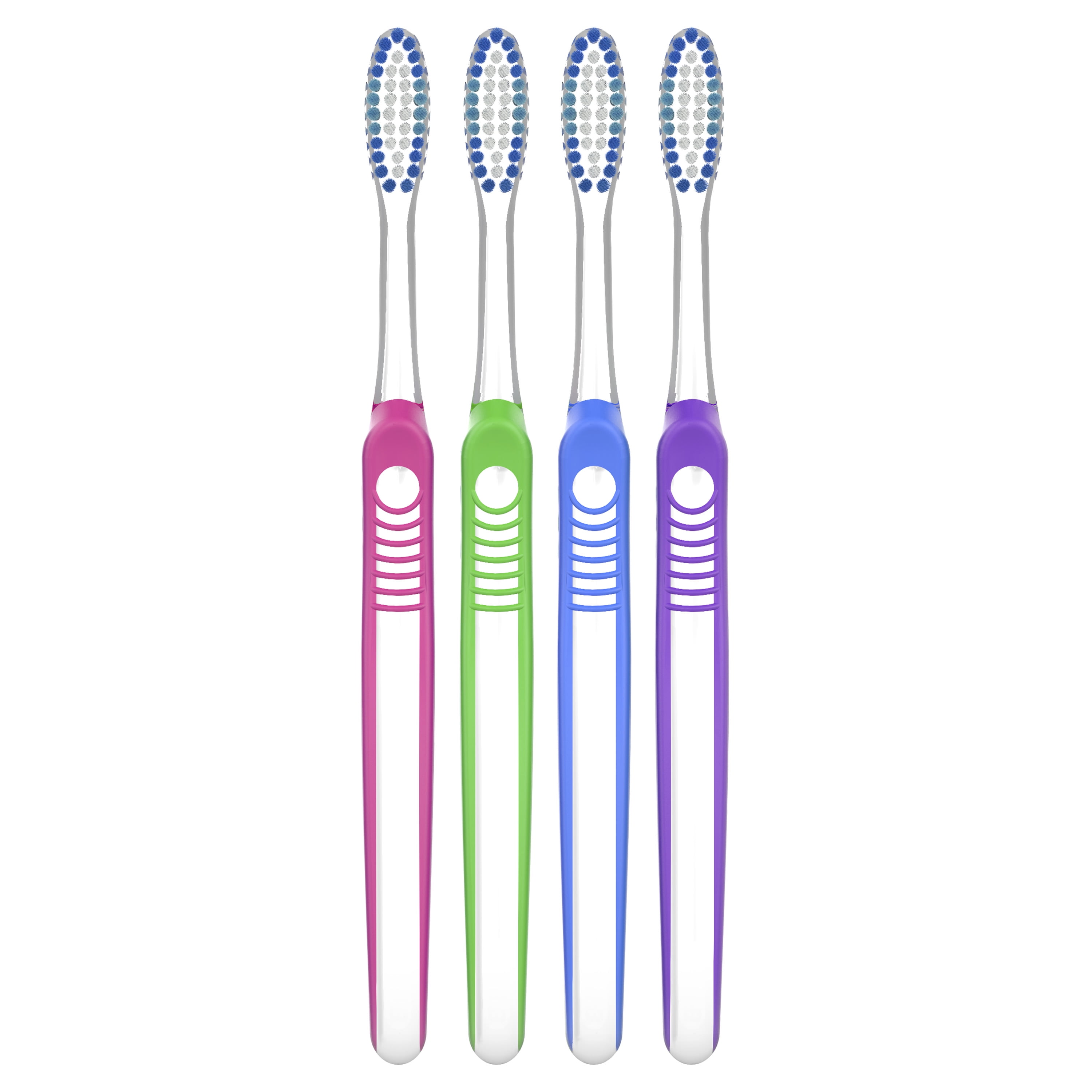 Oral-B Indicator Color Collection Manual Toothbrush, Medium, 4 Count, for  Adults and Children 3+ 