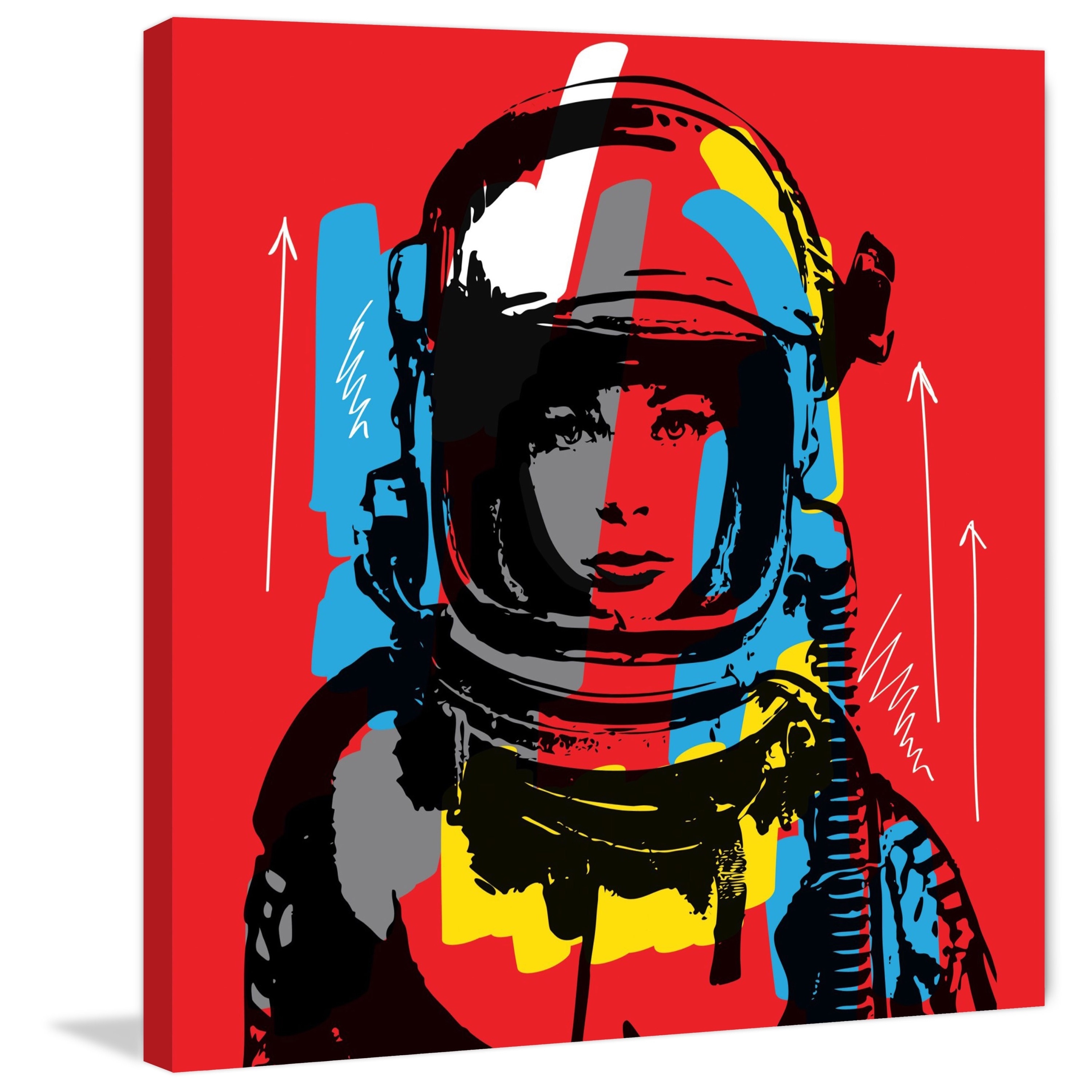 Marmont Hill "Astro II" by Josh Ruggs Painting Print on Wrapped Canvas
