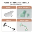 thumbnail image 4 of Set Facial Roller & Gua Sha CUTELIILI de acero inoxidable, 4 of 8
