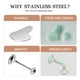 thumbnail image 4 of Set Facial Roller & Gua Sha CUTELIILI de acero inoxidable, 4 of 8