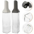 thumbnail image 3 of 2pcs Glass Vinegar Bottles Kitchen Oil Pot Clear Oil Dispenser Soy Sauce Bottle, 3 of 4
