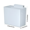 thumbnail image 3 of ChicYu No Drill Cabinet Door Hanging Trash Bin With Lid For Kitchen Bathroom Odorless Plastic Waste Container Adhesive Mounting Solution white, 3 of 5