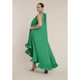 thumbnail image 5 of ELOQUII Women's Plus Size High Low Dramatic Ruffle Detail Dress, 5 of 5