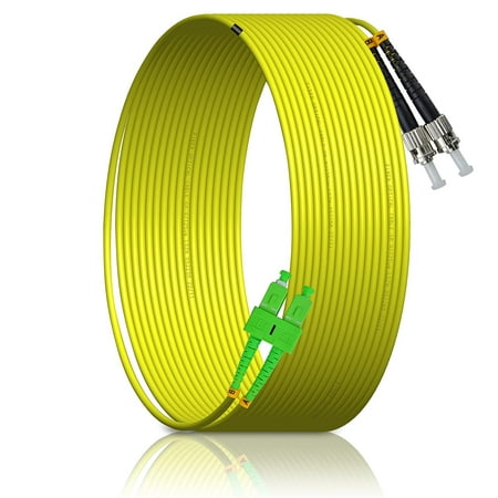 XWYWX 50M/165FT SC/APC to ST/UPC SM DX LSZH 3.0mm Indoor Fiber Optic ...