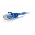 thumbnail image 3 of C2G 6in Cat6a Snagless Unshielded (UTP) Network Patch Ethernet Cable-Blue - Category 6a for Network Device - RJ-45 Male - RJ-45 Male - Shielded - 10GBase-T - 6in - Blue, 3 of 4