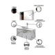 thumbnail image 5 of Mueble Gabinete para Baño con Lavamanos, Llave y Botiquín con Espejo, Set Completo de Baño Moderno y Funcional., 5 of 7