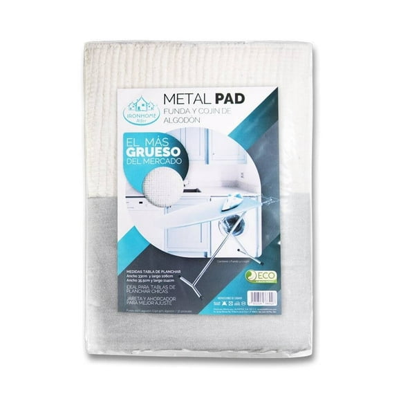 Funda Para Burro Iron Home Plancha Fácil Tela de Algodón y Poliester Gris