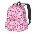thumbnail image 1 of Disketp Breast Cancer Ribbons Awareness Mochila Escolar de Gran Capacidad y Peso Ligero, Mochila de Viaje Ideal para Escuela, Trabajo y Uso Diario, Cómoda y con Estilo, 1 of 8