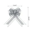 thumbnail image 2 of Unique Bargains 10pcs 9 Inch Extra Large Pull Bow Gift Wrapping Big Organza Bows Ribbon Grey for Wedding Baskets Presents, 2 of 6