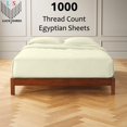 thumbnail image 2 of 24" EXTRA DEEP POCKETS - 1000-Thread Count 100% Egyptian Cotton King Sheet Set, Long Staple Cotton, 1000-TC Pure Cotton - King, Ivory, 2 of 7