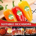 thumbnail image 6 of Jiibva 500pcs/2Rolls 4 Level Spicy Indicator Stickers Red Chili Pepper Labels Grocery Store Food Warning Spicy Labels Spiciness Indicator Stickers, 6 of 7