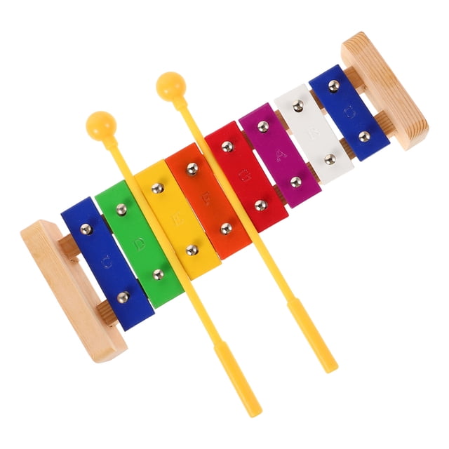 WHAMVOX Wooden Xylophone with for Kids Musical Toy Instrument Helps Develop Rhythm and Perception Multi