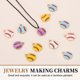 thumbnail image 4 of Uxcell 20Pcs Encanto Deportivo para Hacer Joyas, Colgante de Corazón de Béisbol, Encantos de Aleación para Collares, Pulseras, Aretes, Manualidades de Bricolaje, Blanco/Amarillo, 4 of 7