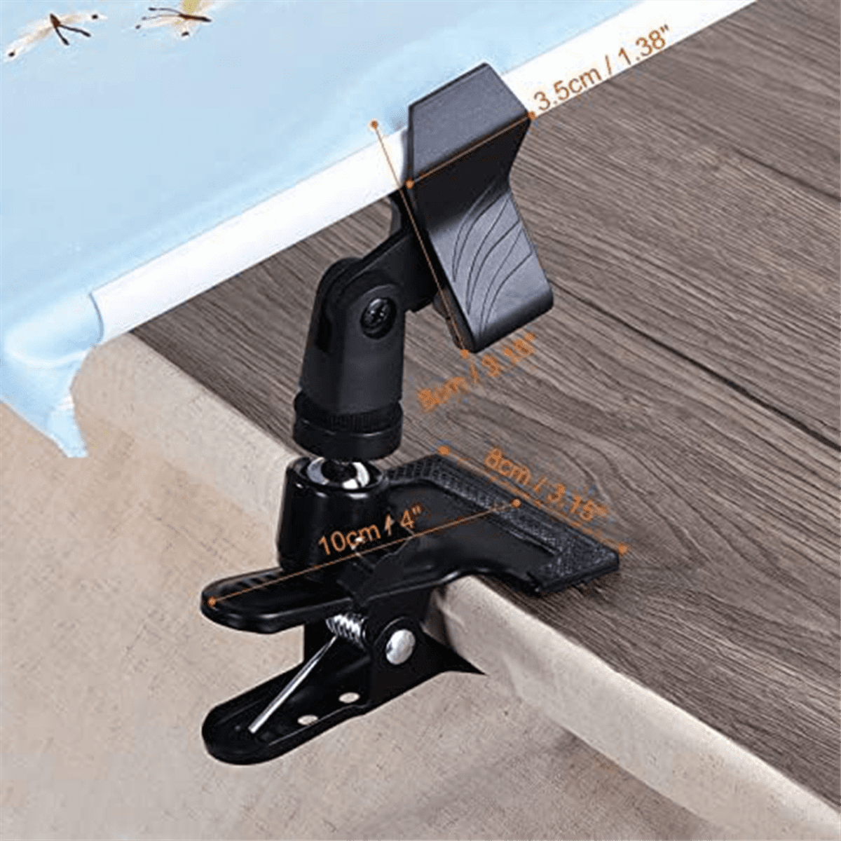 Embroidery Hoop Clip, 360° Swivel Adjustable Table Clip, Crossstitch Clip Opening Up to 4.03 cm, for Needle Sewing, 4PCS