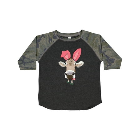 

Inktastic Funny Easter Cow in Pink Ears Gift Toddler Boy or Toddler Girl T-Shirt