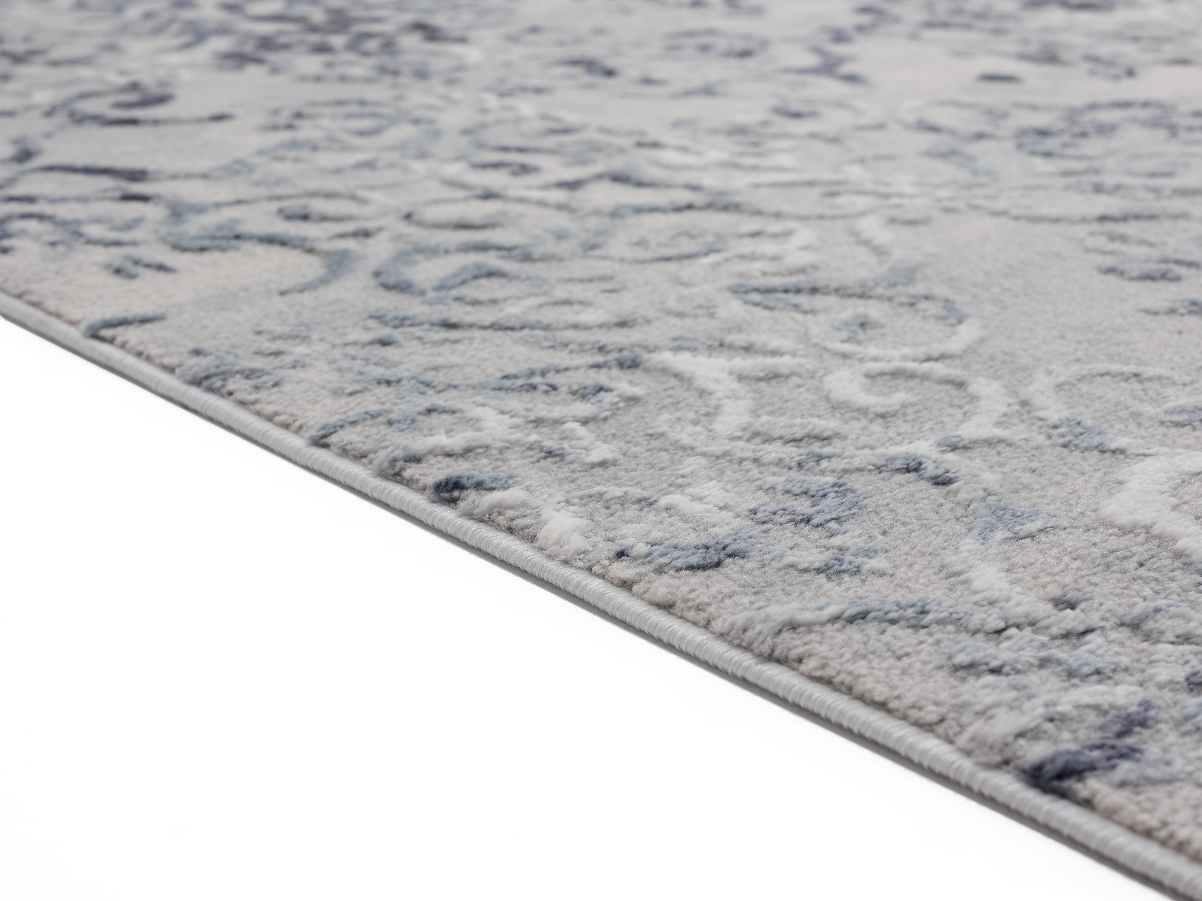 United Weavers Rasbora Tetra Transitional Bordered Runner Rug, Blue, 2'7" x 7'2"