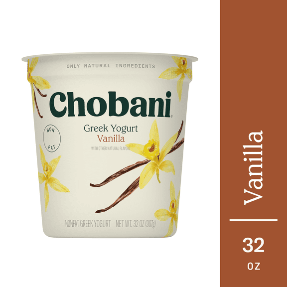 Chobani Non-Fat Greek Yogurt Vanilla 32 oz. Tub