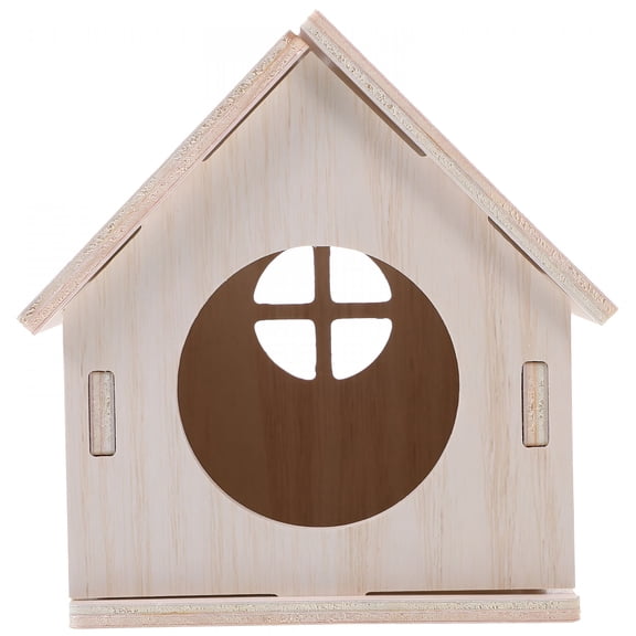 CYFW Pet Squirrel House Wooden Rest Area for Chinchillas and Squirrels 1 Set