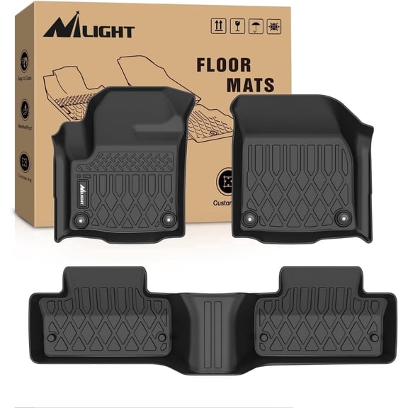 Nilight TPE Floor Mats for Land Rover Range Rover Evoque 5 Door and Coupe 2011 2012 2013 2014 2015 2016 2017 2018 2019, All Weather Custom Fit Heavy Duty Floor Liners