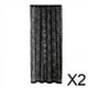 thumbnail image 1 of Cortinas,Cortinas con bolsillo para barra en la sala de estar,Cortinas de tul con encaje floral negro,Tratamiento de ventana de privacidad de voile,Cortinas de tul y voile para decoración de, 1 of 8
