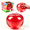 Red, variant on Apple Squishy,Blue Apples Squishy Shaped Stress Balls,Slow Rebound Clear Fruit Squeeze Fidget Anxiety Relief Soft Stress Ball Pinch Sensory