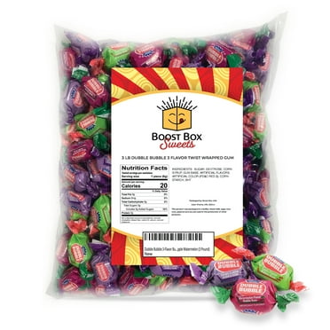 Dubble Bubble Original Flavor Bubblegum Individually Twist Wrap Bulk ...