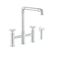 thumbnail image 2 of Avallon Pro Widespread Kitchen Faucet with Side Sprayer in Chrome, 2 of 11