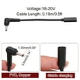 thumbnail image 2 of 0.5FT USB C to DC PD Power Fast Charging Cable, 3.5mmx1.35mm 65W/18V-20V DC Power Cable, Type C Input 3.25A Adapter Jack Converter for Router, Camera, TV Box, Desk Lamp(Black), 2 of 6