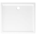 thumbnail image 3 of vidaXL Rectangular ABS Shower Base Tray White 80x90 cm, 3 of 4