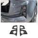 thumbnail image 2 of For D-max Dmax 2021 2022 2023 Abs Carbon Fiber Car Front Fog Light Lamp Cover Trim Accessories, 2 of 5