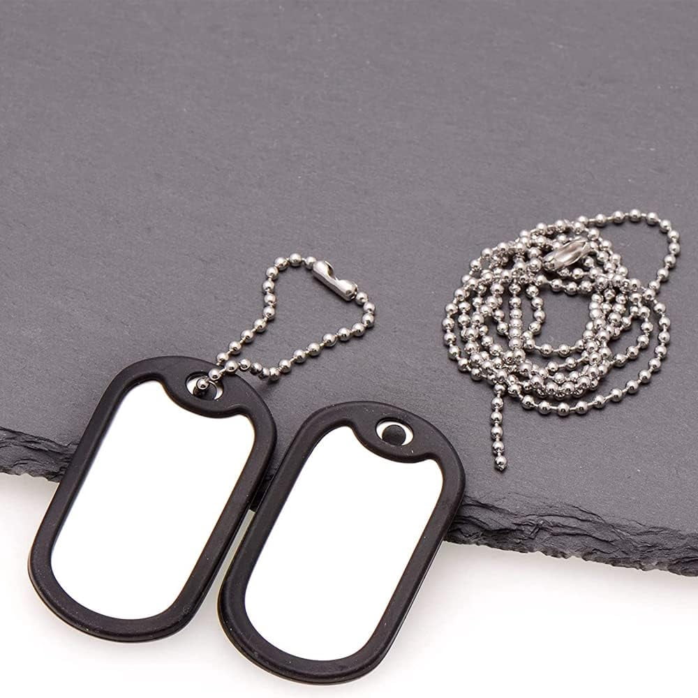 Ball Bead Chain 70 Feet, Stainless Steel Chains Silver with 150pcs Connectors Clasps, Dog Tag Key Chains for Bracelet Making DIY Necklace Crafts, 2.4mm Ball, 1 Roll 21.3 Meters
