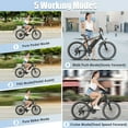 thumbnail image 5 of Elifine 500W Electric Bike for Adults, 26" Mountain Electric Bicycle with 5 Riding Modes Ebike, 48V 7.8Ah Battery, Shimano 21 Speed, 19.8 mph Aluminum Alloy Electric Commuter Bike UL2849, 5 of 12
