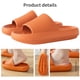 thumbnail image 5 of Zapatillas de casa, sandalias antideslizantes de EVA, zapatillas de suela gruesa con punta abierta para parejas, rojo anaranjado, adecuadas para el tamaño 37-38 2 piezas seitruly AP001383-10B, 5 of 7