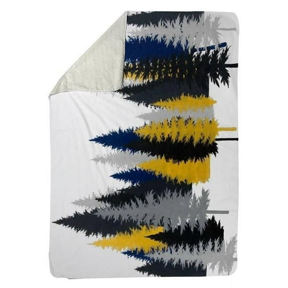 60 x 80 in. Golden Fir-Sherpa Fleece Blanket