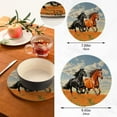 thumbnail image 3 of Coolnut Running Herds of Horses Pot Holders Trivets Set 2Pcs, Potholders for Kitchens, Pure Cotton Thread Weave Trivets for Hot Dishes/Pot/Bowl/Teapot/Hot Pot Holders Home Decor Gifts, 3 of 7