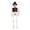 A004- Style D, variant on Halloween Skeleton Decorations, Hanging Halloween Decorations Outdoor, Haunted House Decorations, Graveyard Decorations for Halloween, 19X5 Inch Poseable Plastic Skeleton with Web