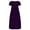 Purple Womens Summer Dress, variant on USSUMA Plus Size Maxi Dress for Womens Short Sleeve Loose Plain Empire Waist Long Dresses Casual Crewneck Beach Party Sundress